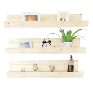 Estante Flotante Repisa Tipo J x3 unidades 80cm