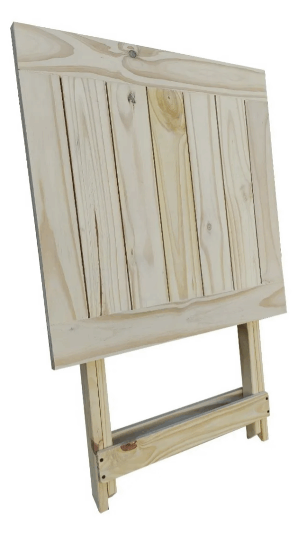 Mesa Plegable De Pino Madera Maciza70x70 Jardin Interior Bar - Imagen 4