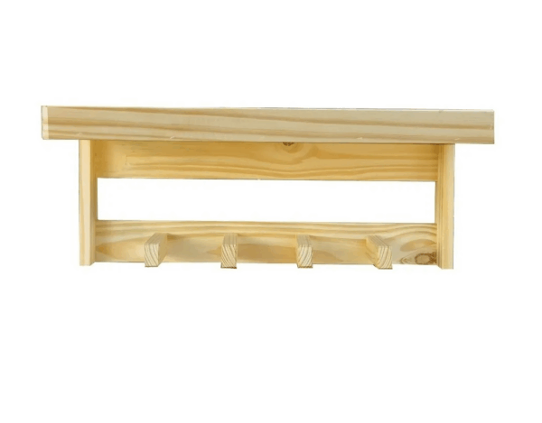 Perchero De Pared Nordico Repisa 80 cm