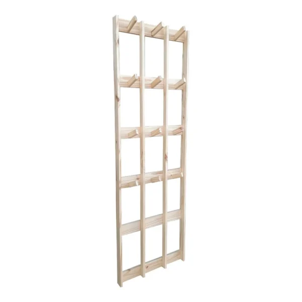 Perchero Nórdico Escandinavo de Pino 60x180 3 Columnas