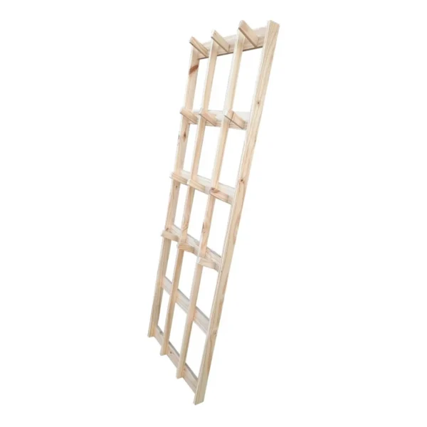 Perchero Nórdico Escandinavo de Pino 60x180 3 Columnas