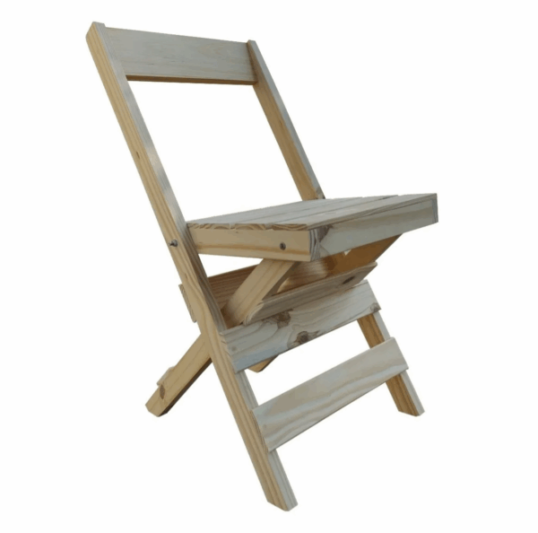 Silla Plegable Pino Madera Maciza Exterior E Interior Bar