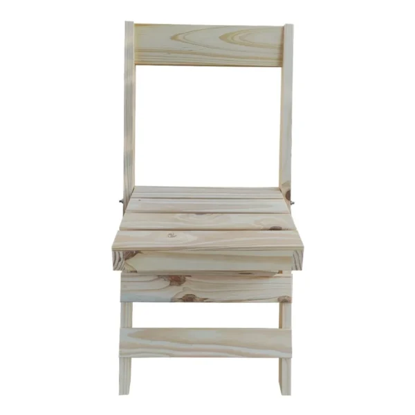 Silla Plegable de Pino Madera Maciza para exterior interior y bar