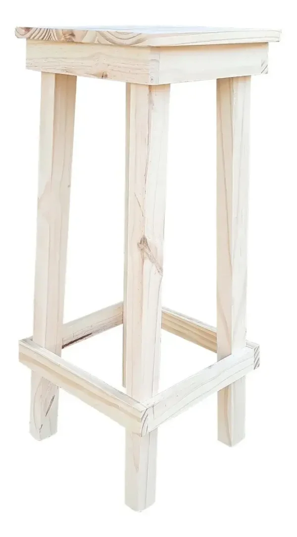 Taburete Estilo Campo Rustico Para Desayunador 75cm - Imagen 3