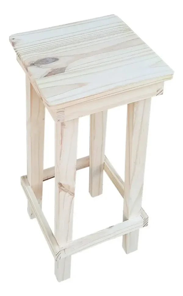 Taburete Estilo Campo Rustico Para Desayunador 75cm - Imagen 4