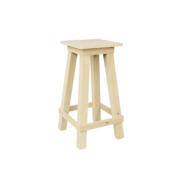 Taburete Estilo Campo Rustico Para Desayunador 75cm