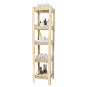 Toallero Estantería Pino 180x40 Organizador De Baño