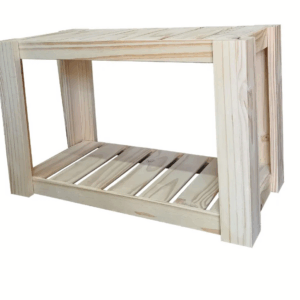 Toallero Organizador De Ducha 60x30x40 Alto De Pino