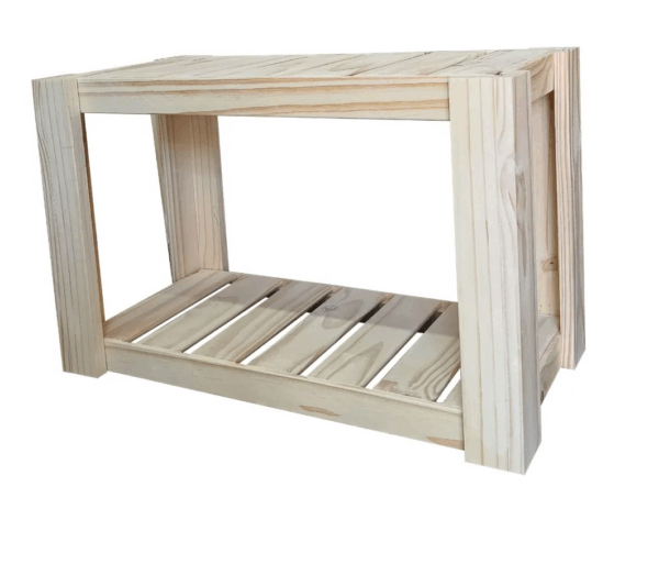 Toallero Organizador De Ducha 60x30x40 Alto De Pino