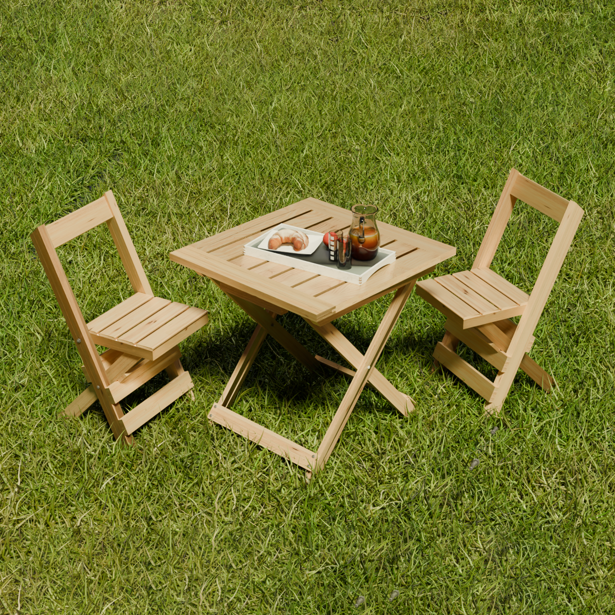 Mesa Plegable de Pino Madera Maciza 70x70 Jardín Interior y Bar y Sillas Plegables