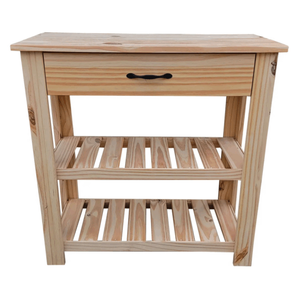 Mesa quesera arrime pino de 80cm de ancho con cajon1