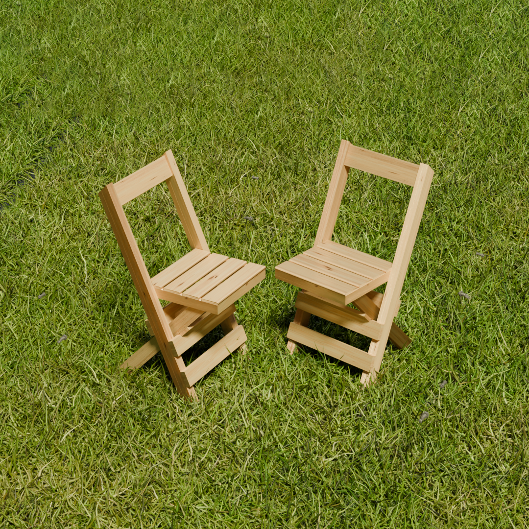 Silla Plegable Pino Madera Maciza exterior e interior y bar Combox2