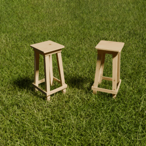 Taburete estilo campo rustico economico desayunador 75cm combox2