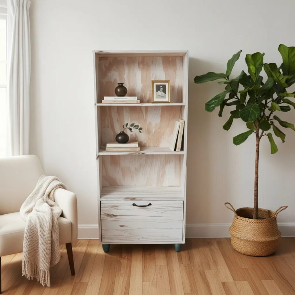 Biblioteca Pino Puerta Rebatible Saura Muebles