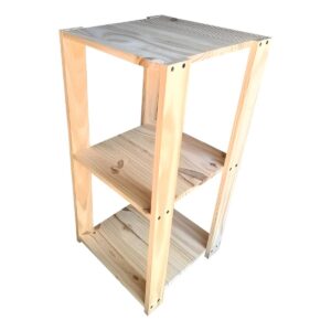 Toallero Estantería De Pino Fácil Armado 80x40 desde arriba