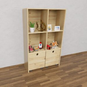 Juguetero Pino Organizador 120x80