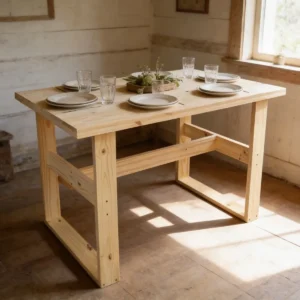 Mesa De Comedor Oslo Nórdica Desarmable